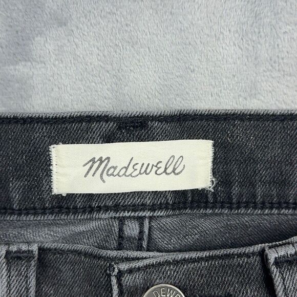 Madewell Jeans Womens Size 27 Faded Black Slim Demi Boot Cut Distressed *FLAW - Picture 8 of 16